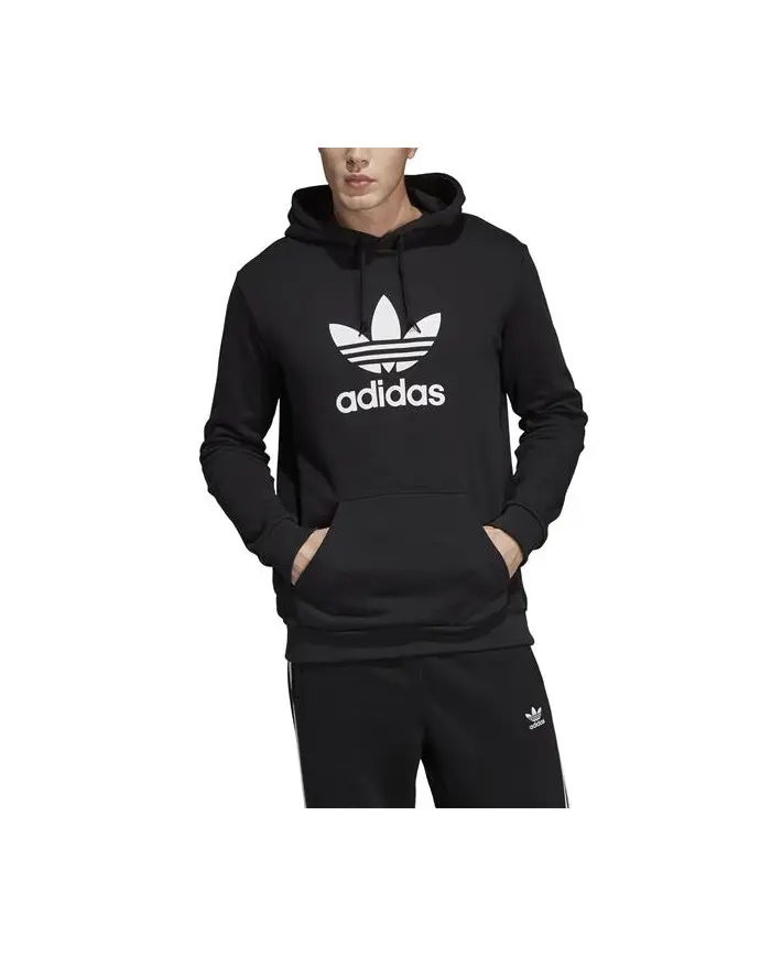 Adidas Męska Męska Bluza Trefoil Hoodie DT7964 Czarny | Sklep Monotox