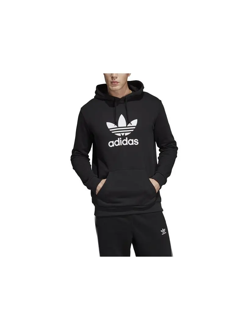 Adidas Męska Męska Bluza Trefoil Hoodie DT7964 Czarny | Sklep Monotox