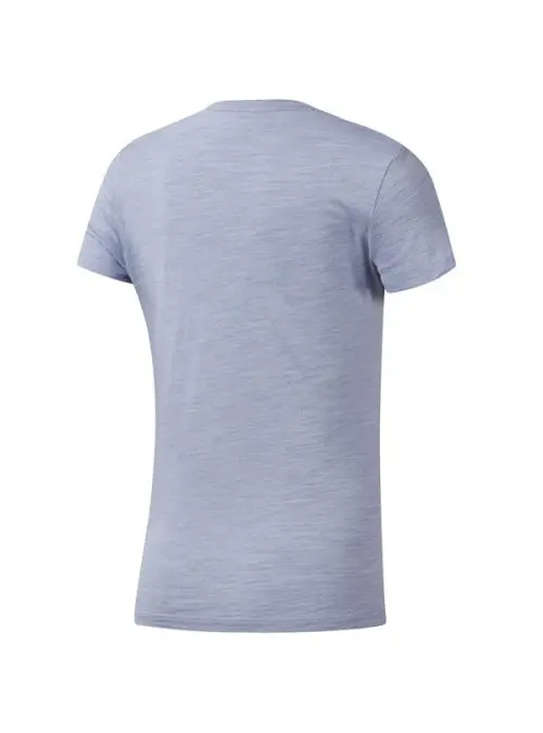 Reebok Damski T-shirt Te Marble Logo Tee EC2323 Niebieski | Sklep Monotox