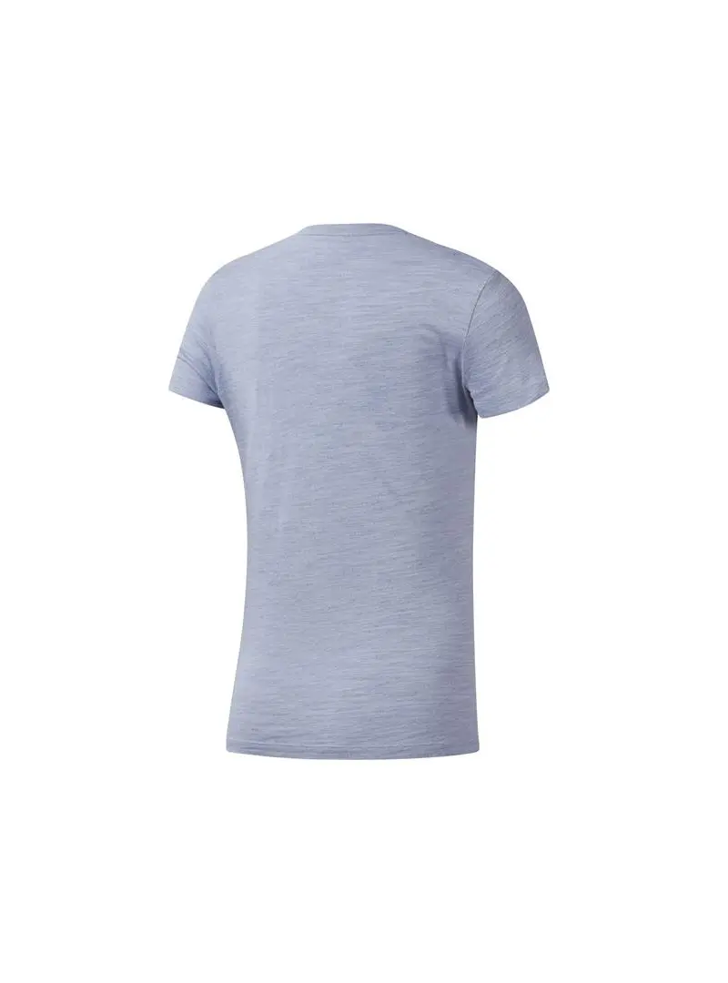 Reebok Damski T-shirt Te Marble Logo Tee EC2323 Niebieski | Sklep Monotox