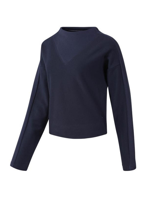Reebok Damska Bluza Te Twill Cowl Neck EC2338 Niebieski | Sklep Monotox