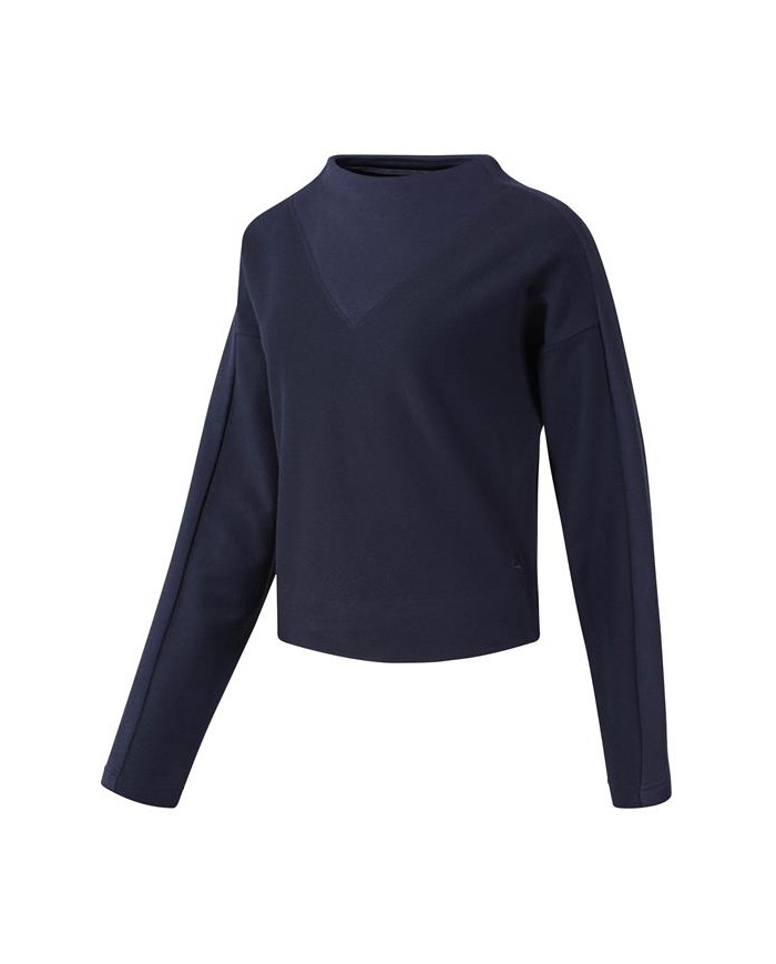 Reebok Damska Bluza Te Twill Cowl Neck EC2338 Niebieski | Sklep Monotox
