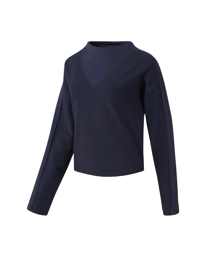 Reebok Damska Bluza Te Twill Cowl Neck EC2338 Niebieski | Sklep Monotox