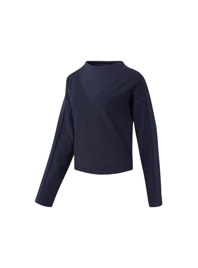 Reebok Damska Bluza Te Twill Cowl Neck EC2338 Niebieski | Sklep Monotox