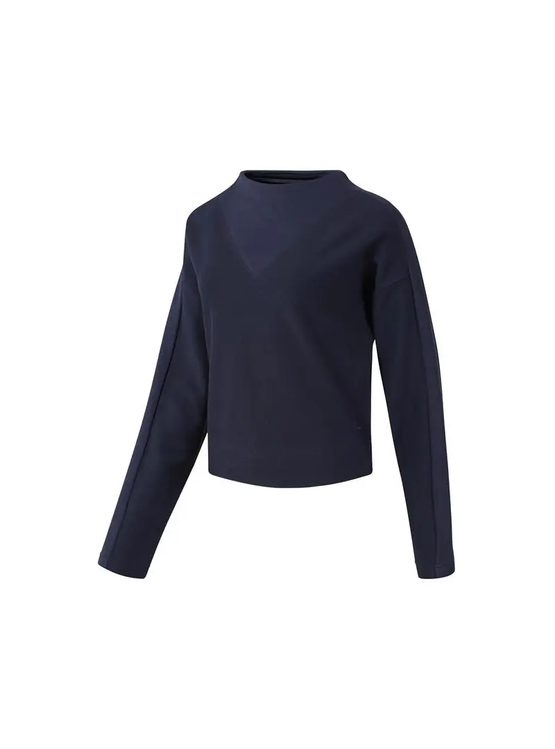 Reebok Damska Bluza Te Twill Cowl Neck EC2338 Niebieski | Sklep Monotox