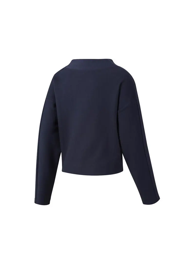 Reebok Damska Bluza Te Twill Cowl Neck EC2338 Niebieski | Sklep Monotox