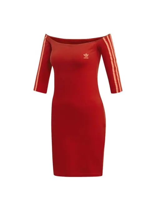 Adidas Damska Sukienka Shoulder Dress ED7522 Czerwony | Sklep Monotox