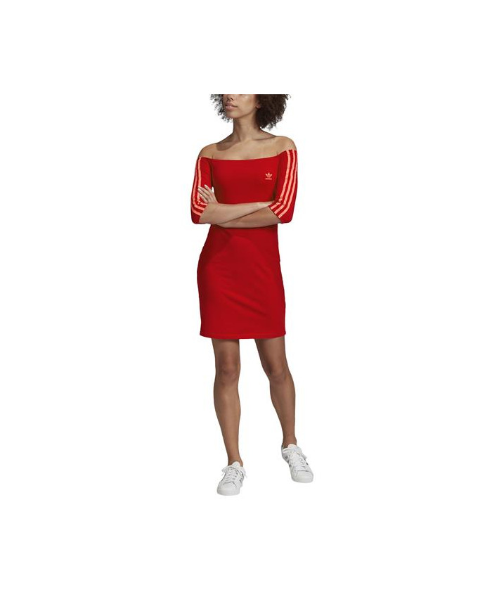 Adidas Damska Sukienka Shoulder Dress ED7522 Czerwony | Sklep Monotox