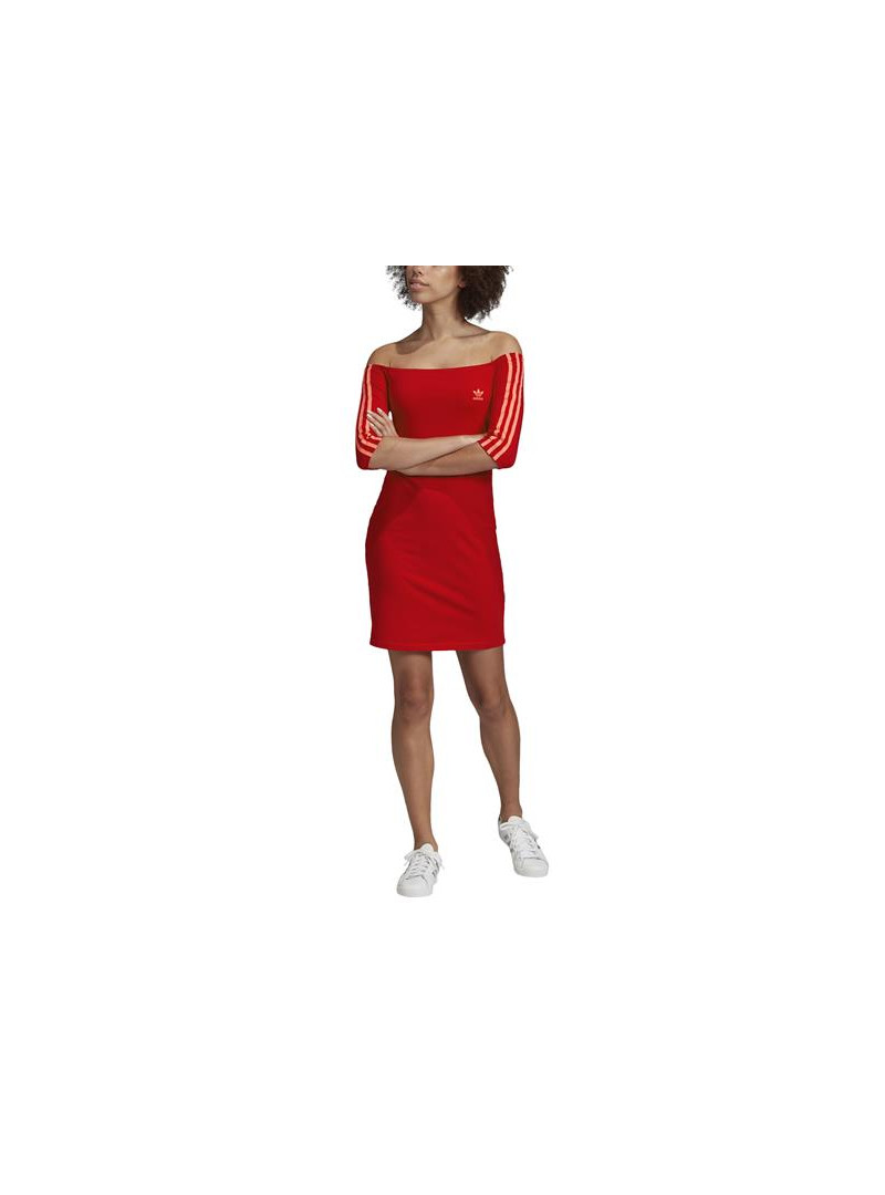 Adidas Damska Sukienka Shoulder Dress ED7522 Czerwony | Sklep Monotox