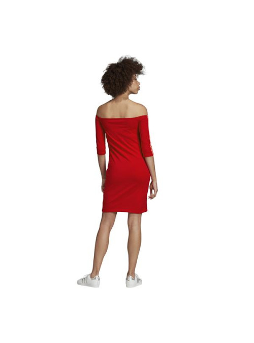 Adidas Damska Sukienka Shoulder Dress ED7522 Czerwony | Sklep Monotox