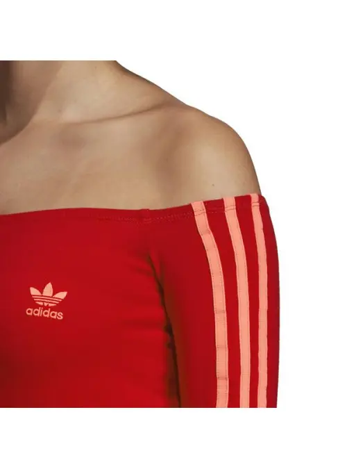 Adidas Damska Sukienka Shoulder Dress ED7522 Czerwony | Sklep Monotox