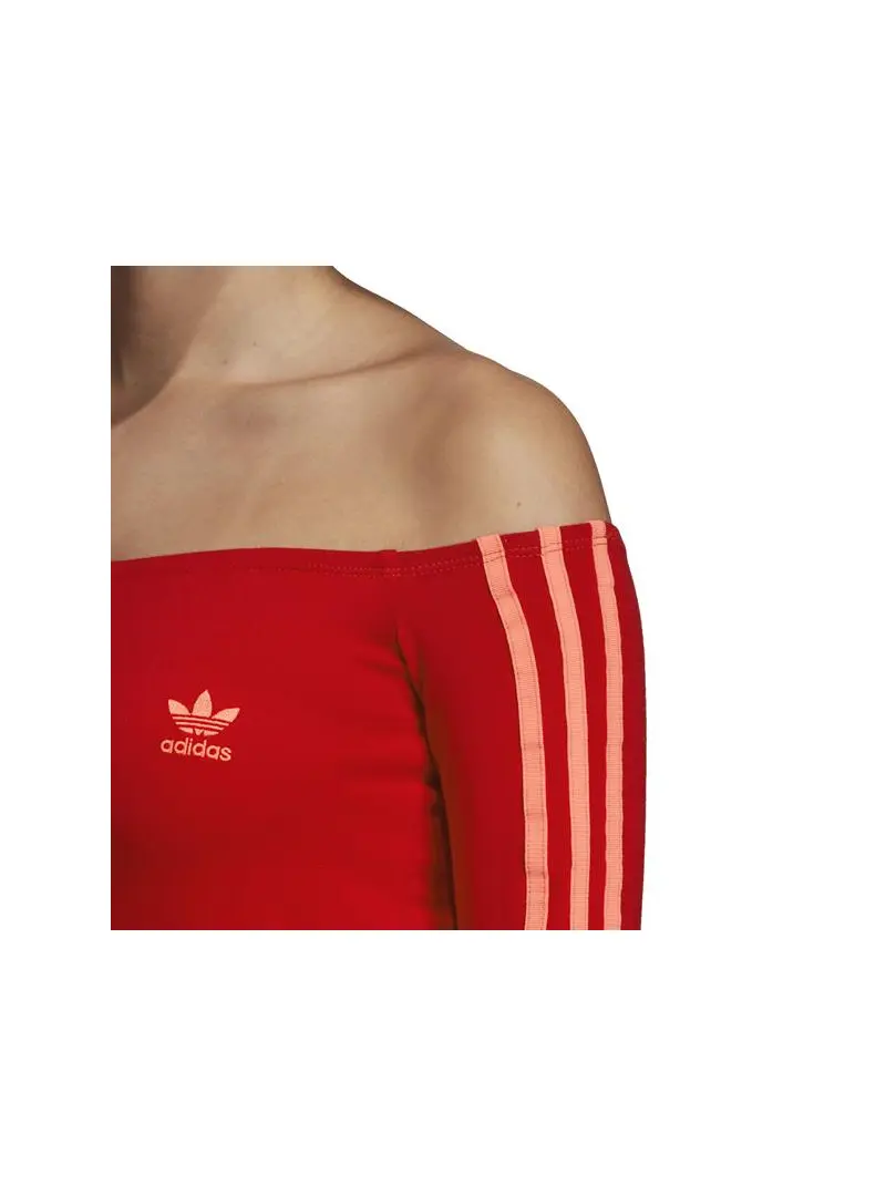 Adidas Damska Sukienka Shoulder Dress ED7522 Czerwony | Sklep Monotox
