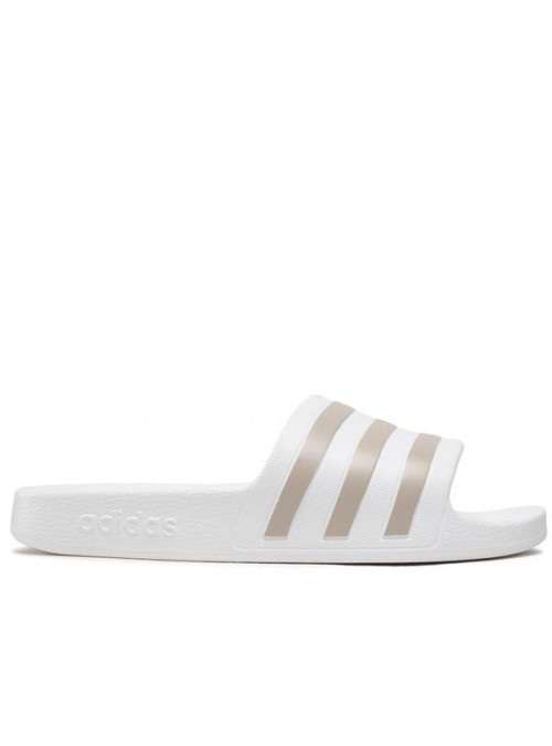 Adidas Damskie Klapki Adilette Aqua EF1730 Cloud White / Platinum Metallic | Sklep Monotox