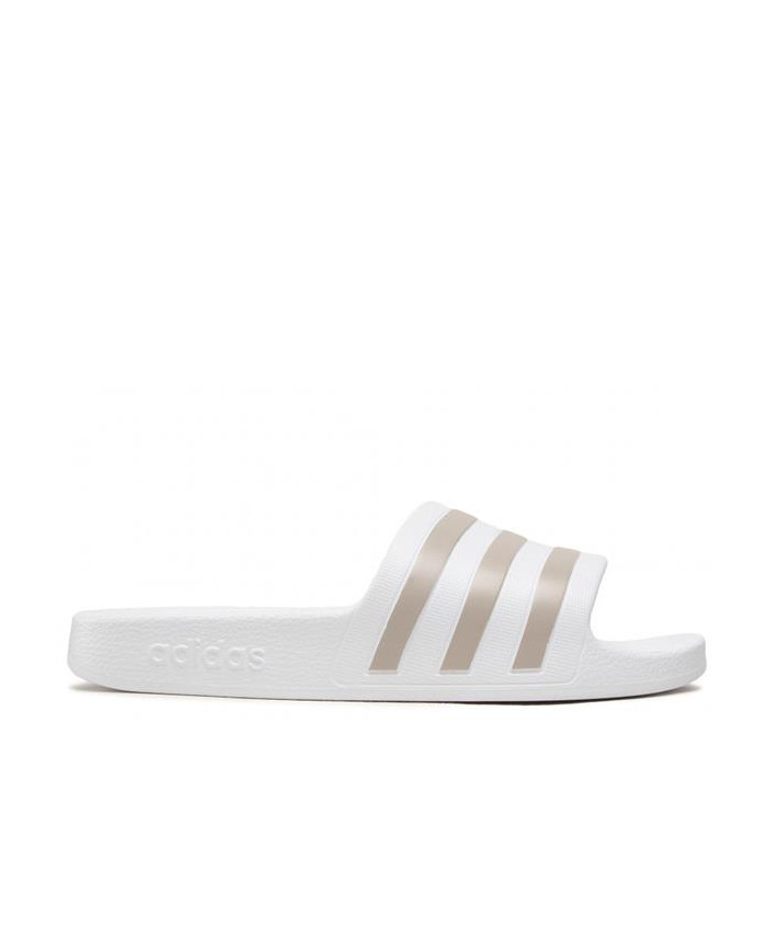 Adidas Damskie Klapki Adilette Aqua EF1730 Cloud White / Platinum Metallic | Sklep Monotox