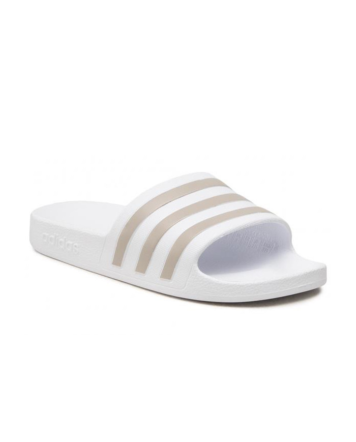 Adidas Damskie Klapki Adilette Aqua EF1730 Cloud White / Platinum Metallic | Sklep Monotox