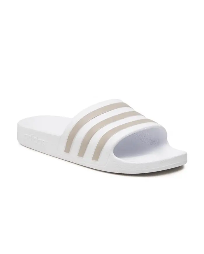 Adidas Damskie Klapki Adilette Aqua EF1730 Cloud White / Platinum Metallic | Sklep Monotox