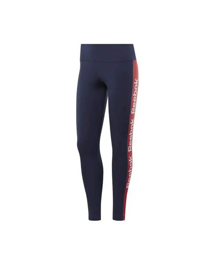 Reebok Damskie Legginsy Linear Logo Tight EK1362 Niebieski | Sklep Monotox