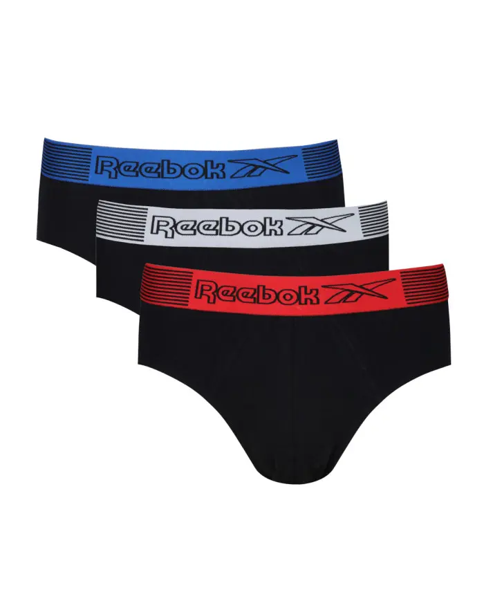 Reebok Męska Bielizna Brief Gavino 3p F84853PKA Czarny | Sklep Monotox
