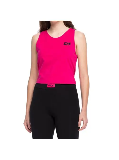 Fila Damska Bluza Basin Cropped Tank Top FAW013640000 Różowy | Sklep Monotox