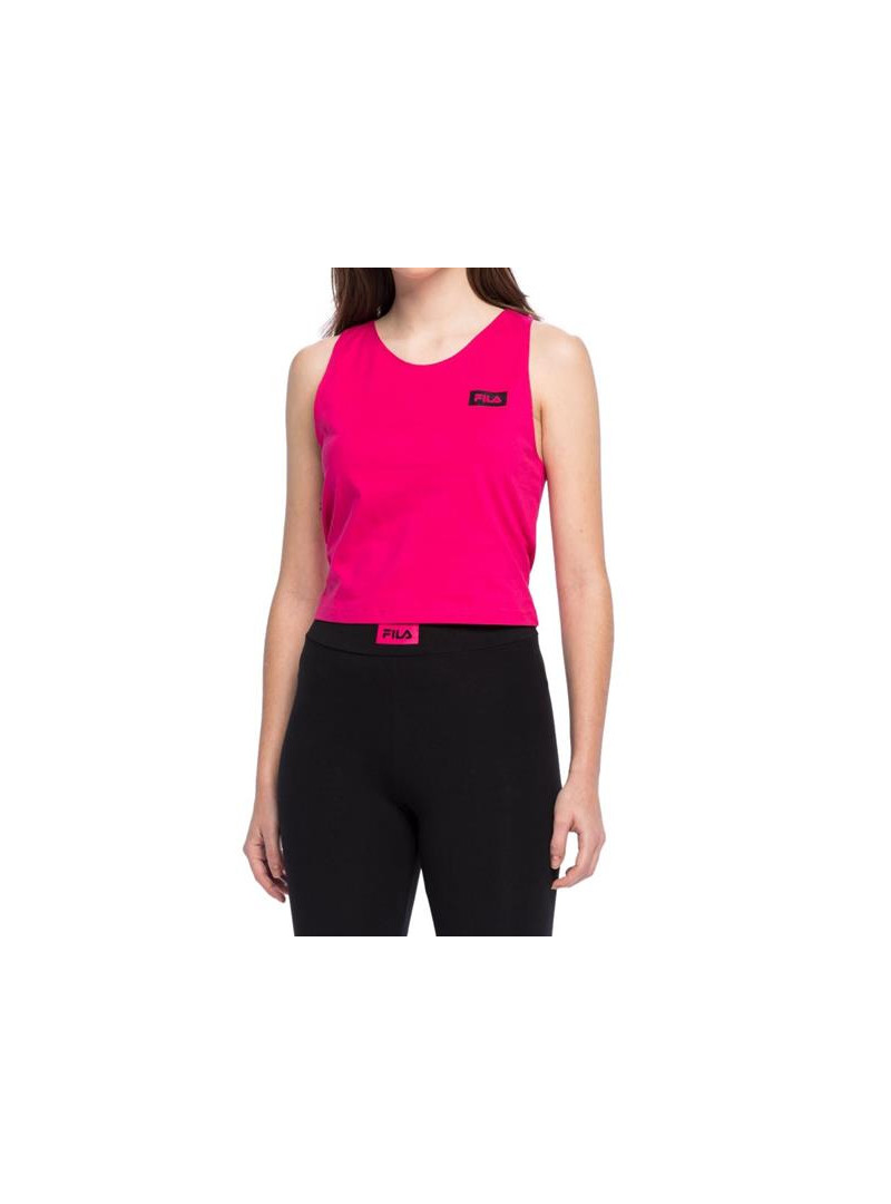 Fila Damska Bluza Basin Cropped Tank Top FAW013640000 Różowy | Sklep Monotox