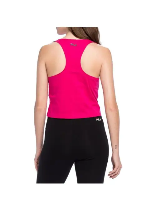 Fila Damska Bluza Basin Cropped Tank Top FAW013640000 Różowy | Sklep Monotox