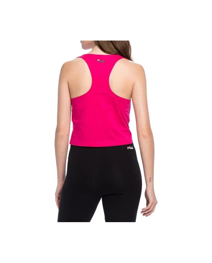 Fila Damska Bluza Basin Cropped Tank Top FAW013640000 Różowy | Sklep Monotox