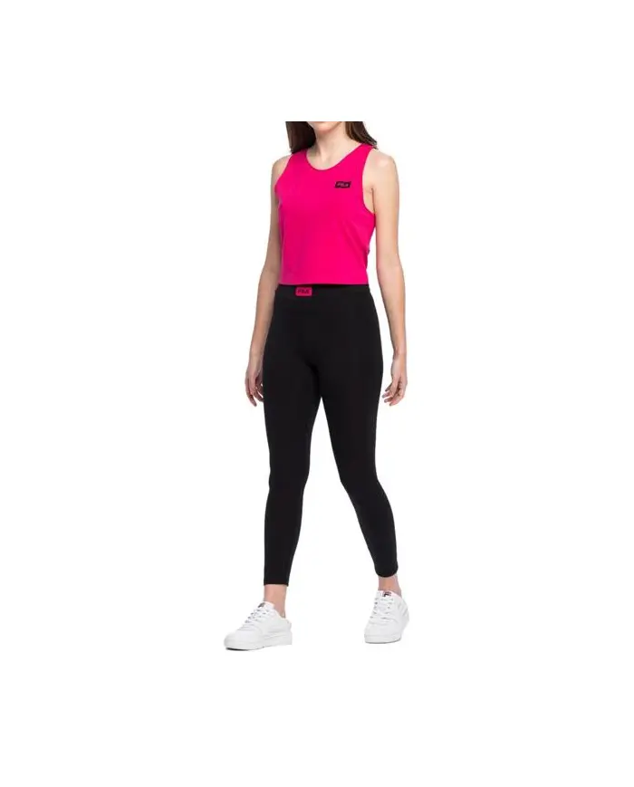 Fila Damska Bluza Basin Cropped Tank Top FAW013640000 Różowy | Sklep Monotox