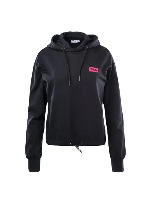 Fila Damska Bluza Burdur Cropped Hoody FAW014480009 Czarny | Sklep Monotox