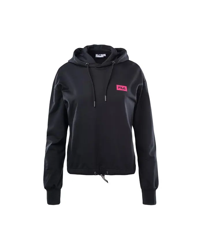 Fila Damska Bluza Burdur Cropped Hoody FAW014480009 Czarny | Sklep Monotox