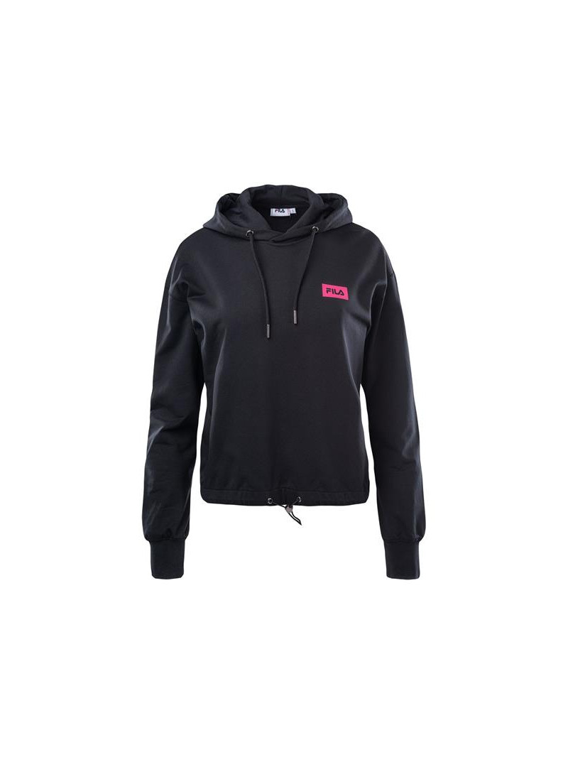 Fila Damska Bluza Burdur Cropped Hoody FAW014480009 Czarny | Sklep Monotox
