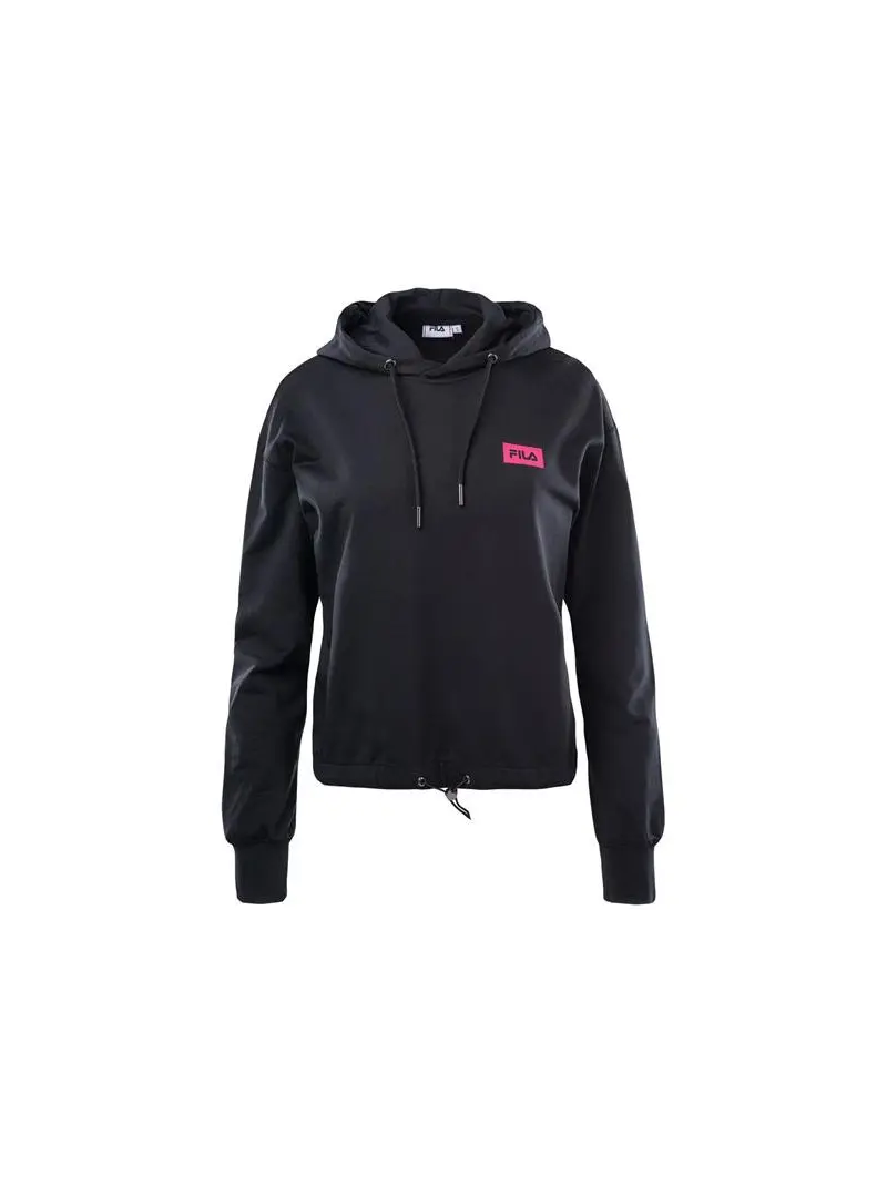 Fila Damska Bluza Burdur Cropped Hoody FAW014480009 Czarny | Sklep Monotox