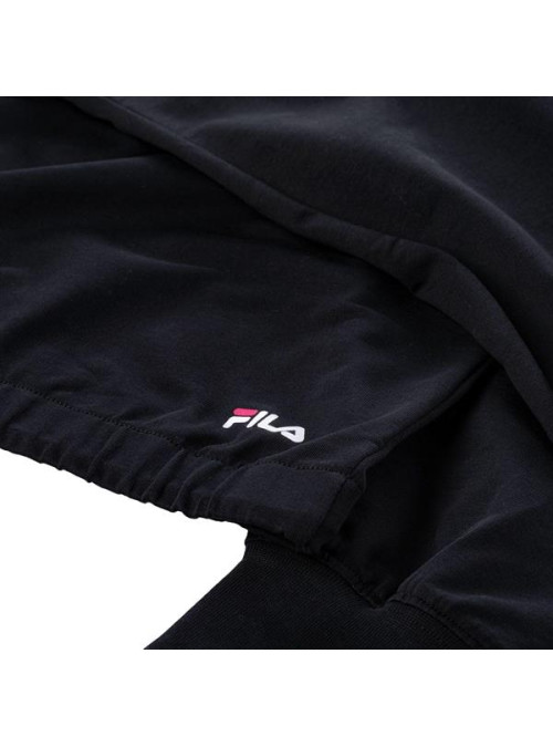 Fila Damska Bluza Burdur Cropped Hoody FAW014480009 Czarny | Sklep Monotox