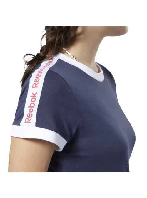 Reebok Damski T-shirt Linear Logo Tee FI2020 Granatowy | Sklep Monotox