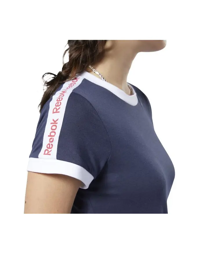 Reebok Damski T-shirt Linear Logo Tee FI2020 Granatowy | Sklep Monotox