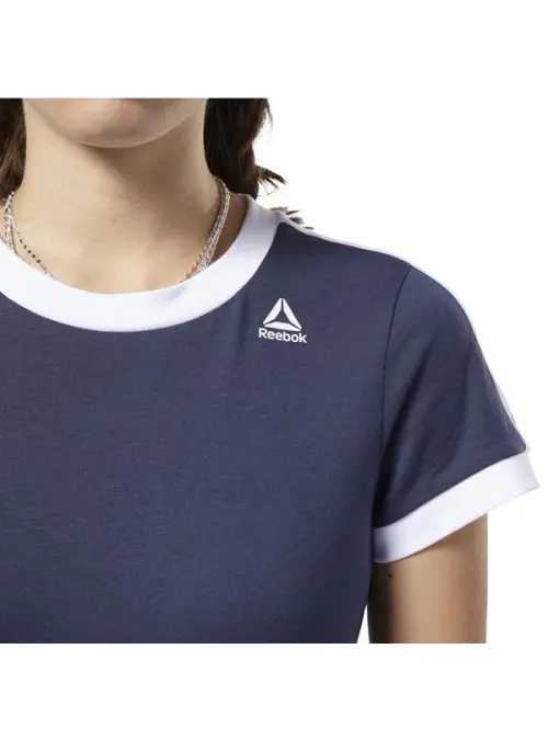 Reebok Damski T-shirt Linear Logo Tee FI2020 Granatowy | Sklep Monotox