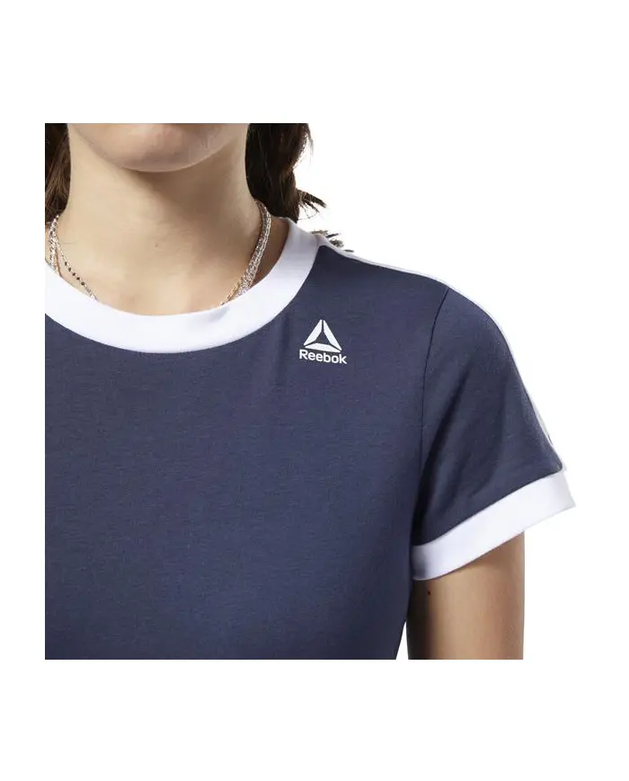 Reebok Damski T-shirt Linear Logo Tee FI2020 Granatowy | Sklep Monotox