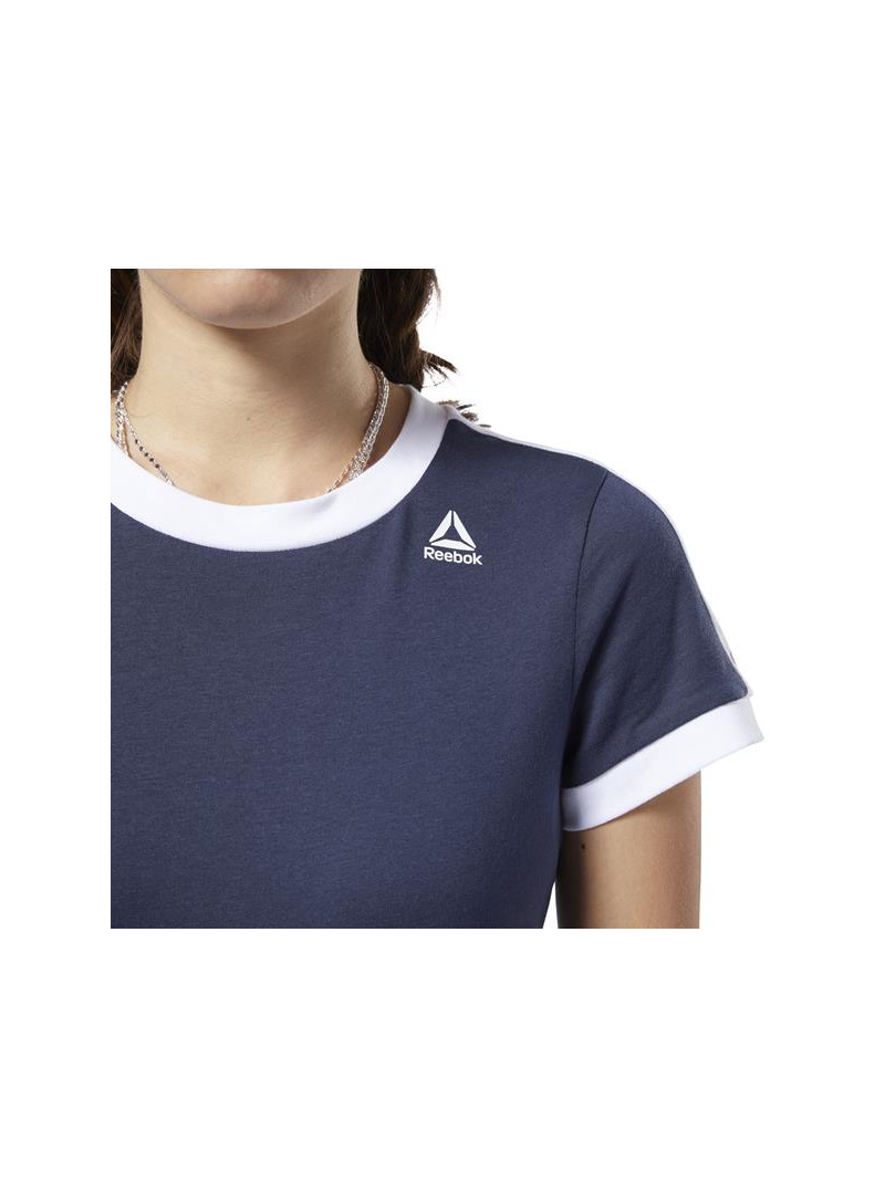 Reebok Damski T-shirt Linear Logo Tee FI2020 Granatowy | Sklep Monotox