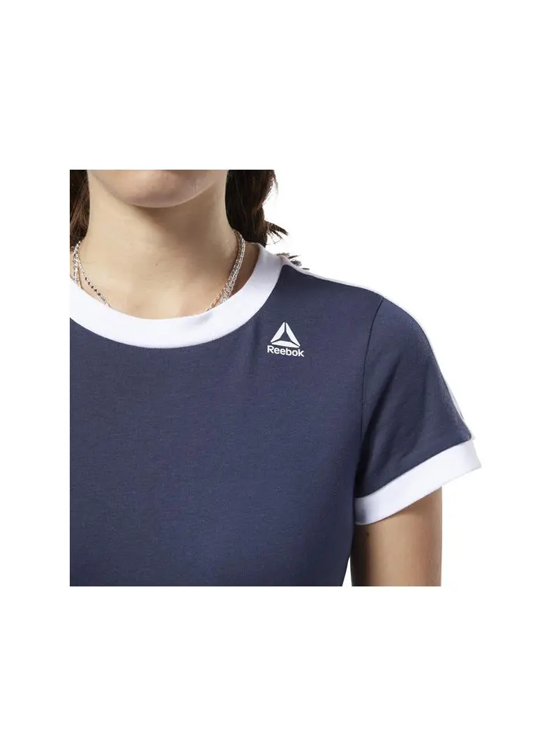 Reebok Damski T-shirt Linear Logo Tee FI2020 Granatowy | Sklep Monotox