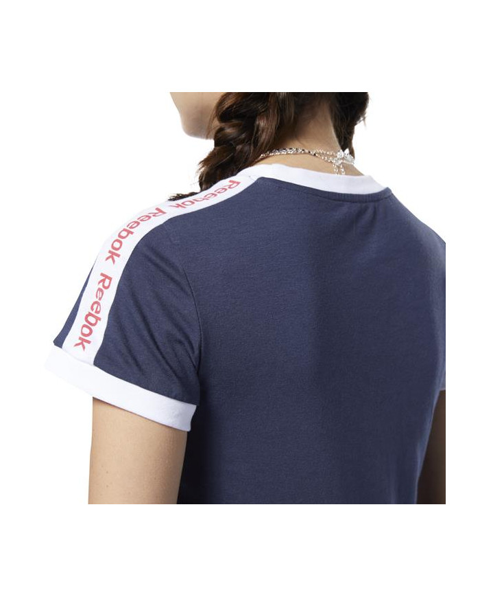 Reebok Damski T-shirt Linear Logo Tee FI2020 Granatowy | Sklep Monotox