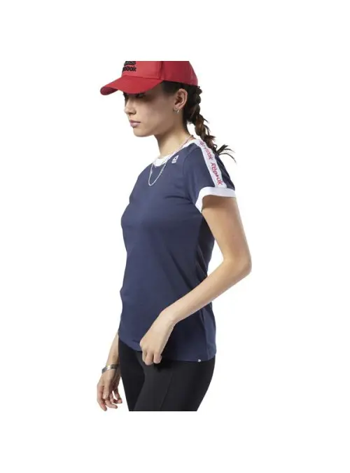 Reebok Damski T-shirt Linear Logo Tee FI2020 Granatowy | Sklep Monotox