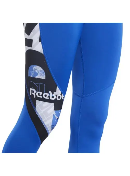 Reebok Damskie Legginsy Wor Myt Aop Tight FK6787 Niebieski | Sklep Monotox