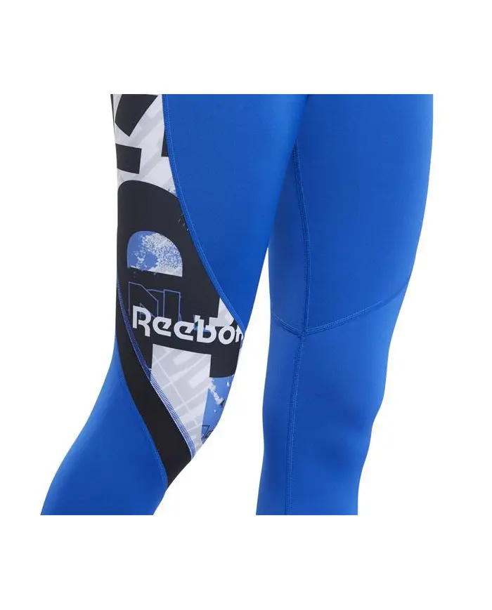 Reebok Damskie Legginsy Wor Myt Aop Tight FK6787 Niebieski | Sklep Monotox