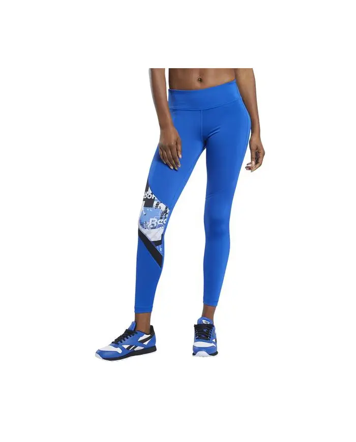 Reebok Damskie Legginsy Wor Myt Aop Tight FK6787 Niebieski | Sklep Monotox