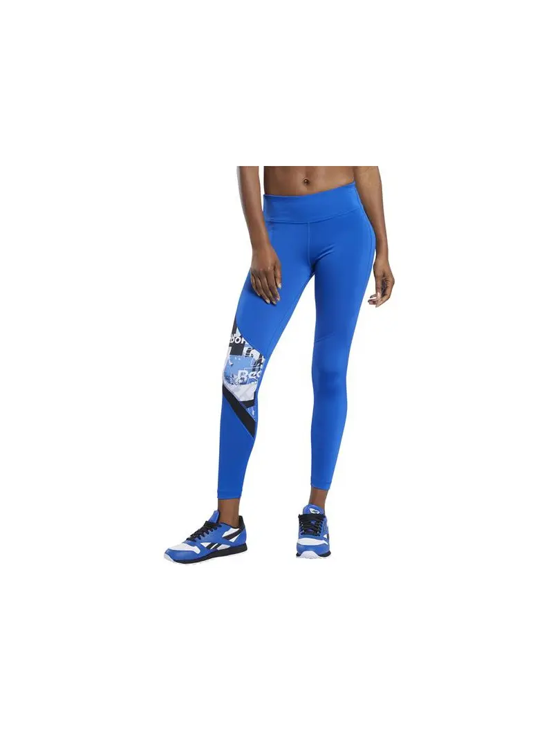 Reebok Damskie Legginsy Wor Myt Aop Tight FK6787 Niebieski | Sklep Monotox