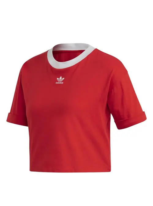 Adidas Damski Top Crop Top FM3258 Czerwony | Sklep Monotox