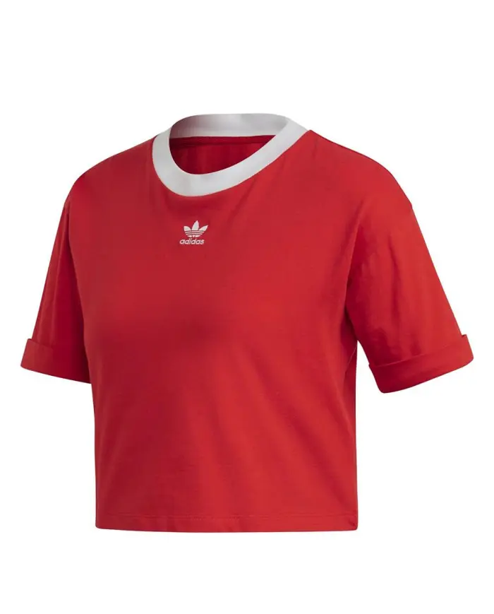 Adidas Damski Top Crop Top FM3258 Czerwony | Sklep Monotox