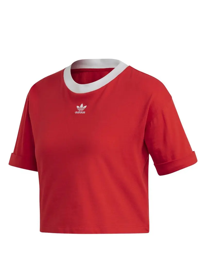 Adidas Damski Top Crop Top FM3258 Czerwony | Sklep Monotox