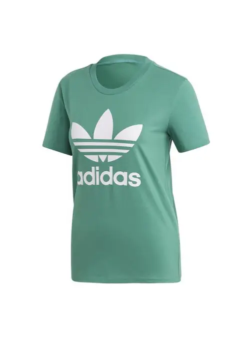 Adidas Damski T-shirt Trefoil Tee FM3300 Zielony | Sklep Monotox