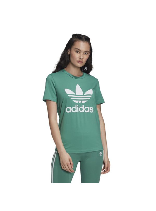 Adidas Damski T-shirt Trefoil Tee FM3300 Zielony | Sklep Monotox