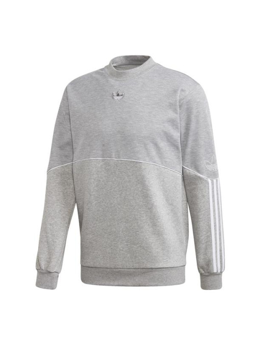 Adidas Męska Bluza Outline Crw Flc FM3921 Szary | Sklep Monotox